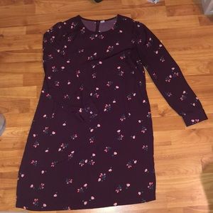 Floral long sleeve dress